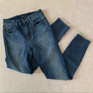 Mother Looker High Waisted Ankle Fray Not Rough Enough jeans stretch 24